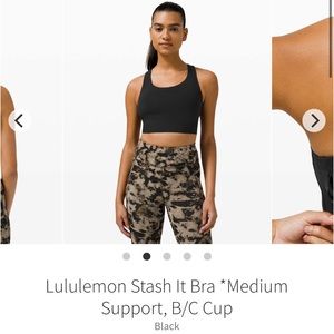 Lululemon Stash It Bra [Black] SZ 6